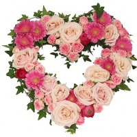 Begravningshjärta Saknad - Begravningshjärta - Skicka begravningsblommor %city%