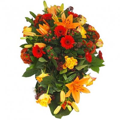 Begravningsdekoration Hösttider - Begravningsdekorationer - Skicka begravningsblommor %city%