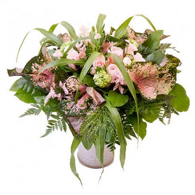 Rosa pastellbukett - Buketter - Skicka Blombud %city%